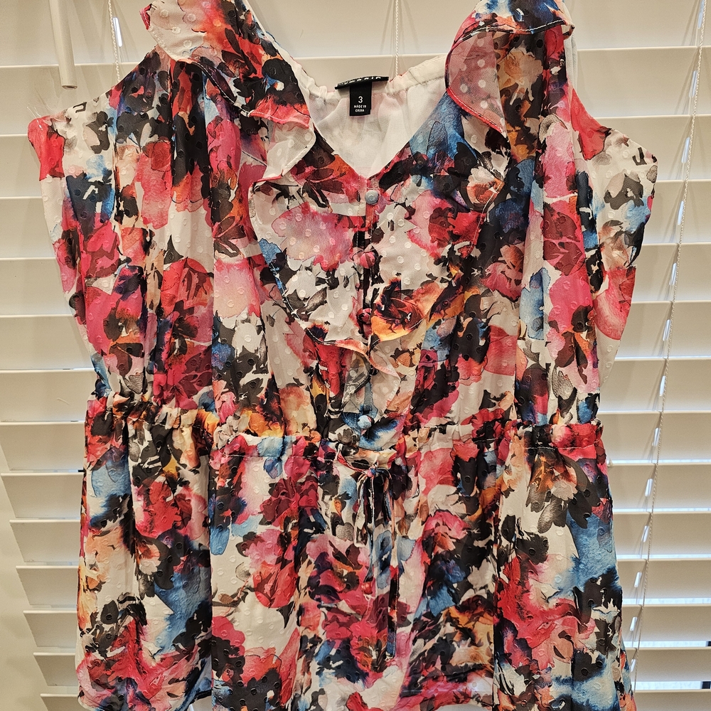 Torrid Multicolor Floral Blouse